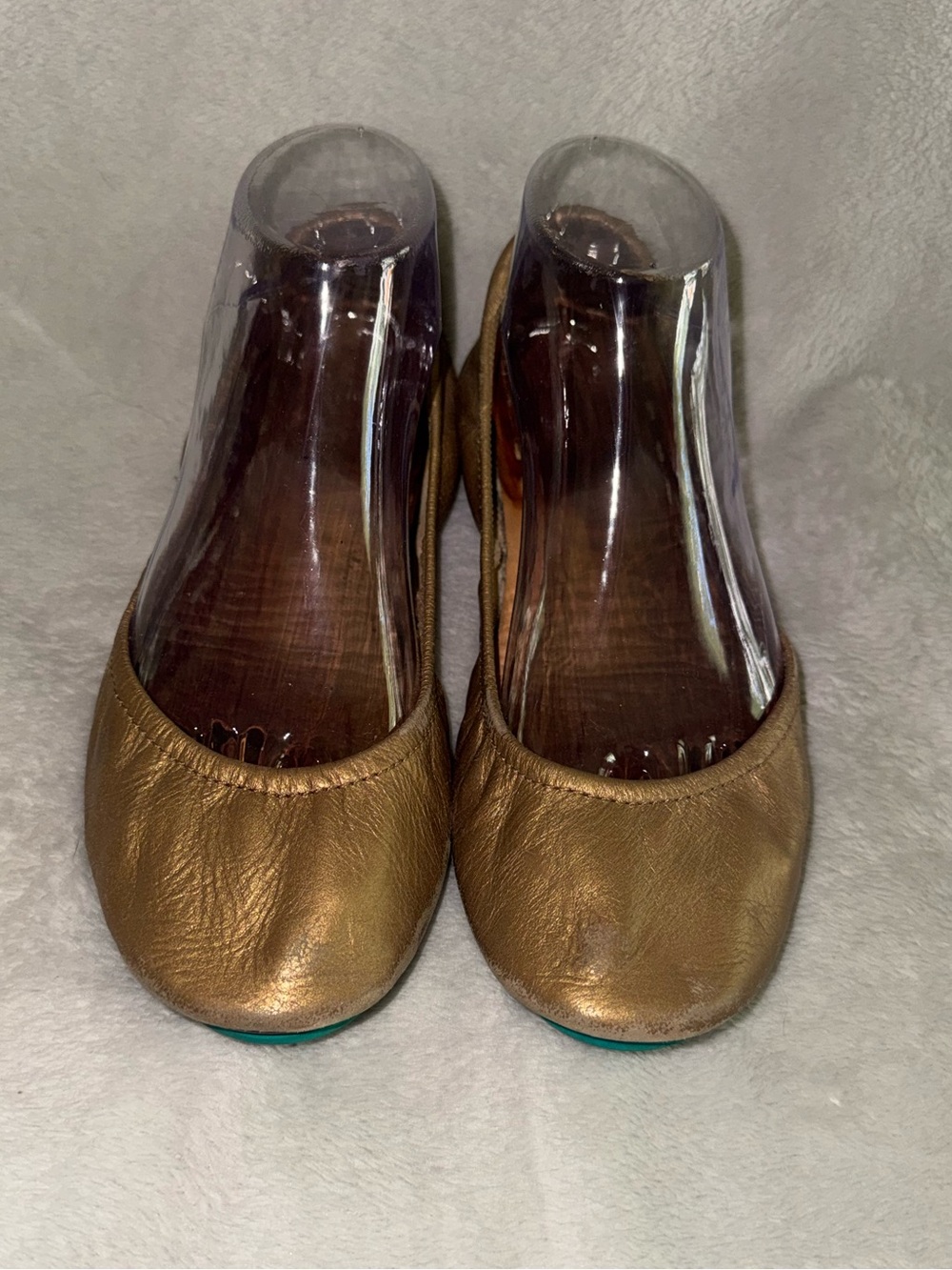 Women’s Metallic Golden Ballet Flats